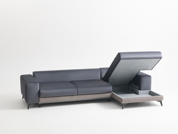 Coltar Extensibil cu Spatiu de Depozitare Blend, Personalizabil 275-315cm, Stil Contemporan, Tapiterie Stofa [8]