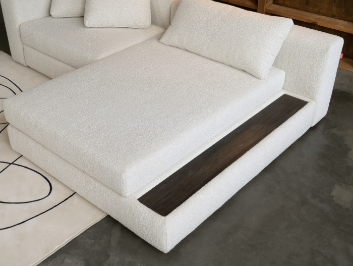 Coltar Extensibil cu Sezlong si Spatiu de Depozitare Bluebell Personalizabil 266cm Stil Contemporan Tapiterie Stofa [12]