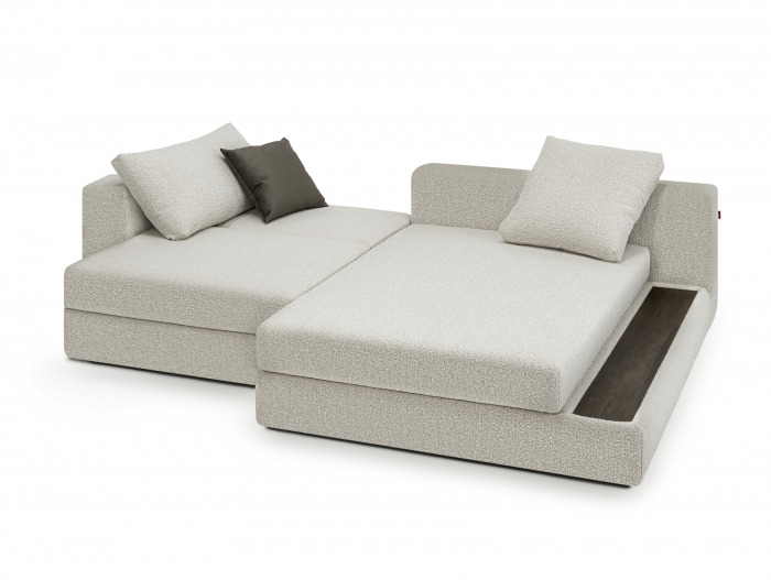 Coltar Extensibil cu Sezlong si Spatiu de Depozitare Bluebell Personalizabil 266cm Stil Contemporan Tapiterie Stofa [10]