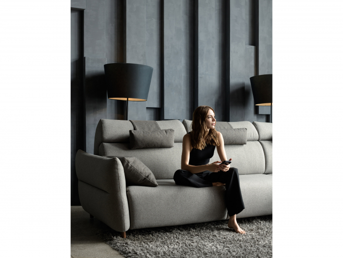 Coltar Extensibil cu Sezlong si Spatiu de Depozitare Bon Bon Personalizabil 310cm Stil Contemporan Tapiterie Stofa [20]