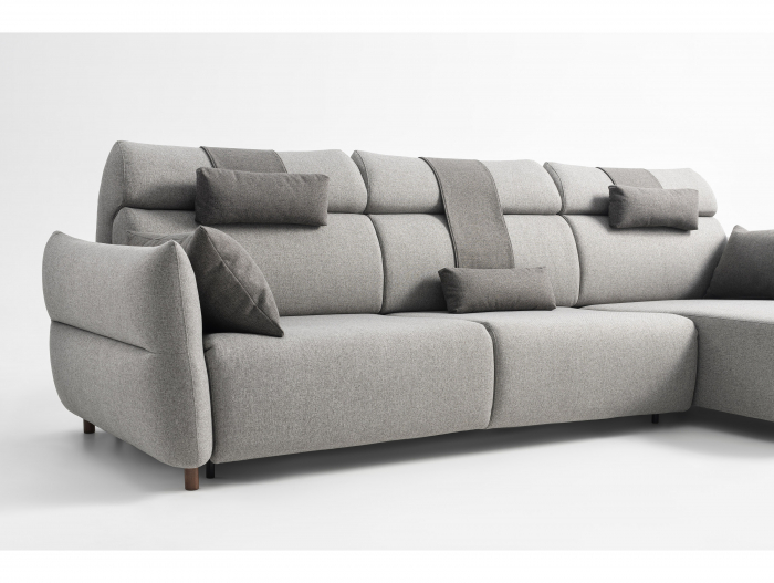 Coltar Extensibil cu Sezlong si Spatiu de Depozitare Bon Bon Personalizabil 310cm Stil Contemporan Tapiterie Stofa [17]