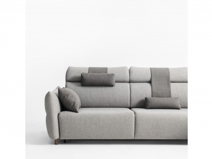 Coltar Extensibil cu Sezlong si Spatiu de Depozitare Bon Bon Personalizabil 310cm Stil Contemporan Tapiterie Stofa [5]