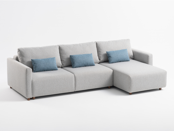 Coltar Extensibil cu Sezlong si Spatiu de Depozitare Como Personalizabil 244-284cm Stil Contemporan Tapiterie Stofa [21]