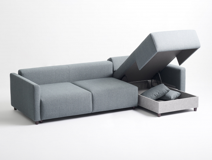 Coltar Extensibil cu Sezlong si Spatiu de Depozitare Como Personalizabil 244-284cm Stil Contemporan Tapiterie Stofa [7]