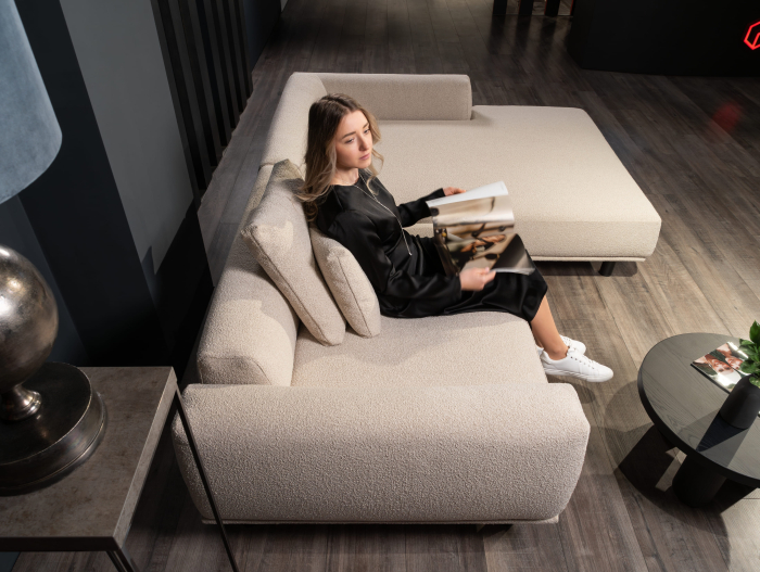 Coltar Extensibil cu Sezlong Ezari Personalizabil 316cm Stil Contemporan Tapiterie Stofa [8]