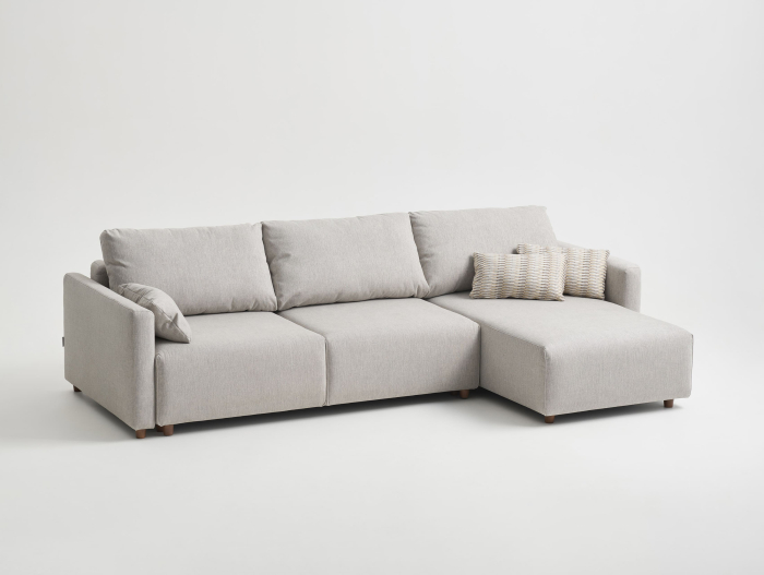Coltar Extensibil cu Sezlong si Spatiu de Depozitare Como Personalizabil 244-284cm Stil Contemporan Tapiterie Stofa [5]