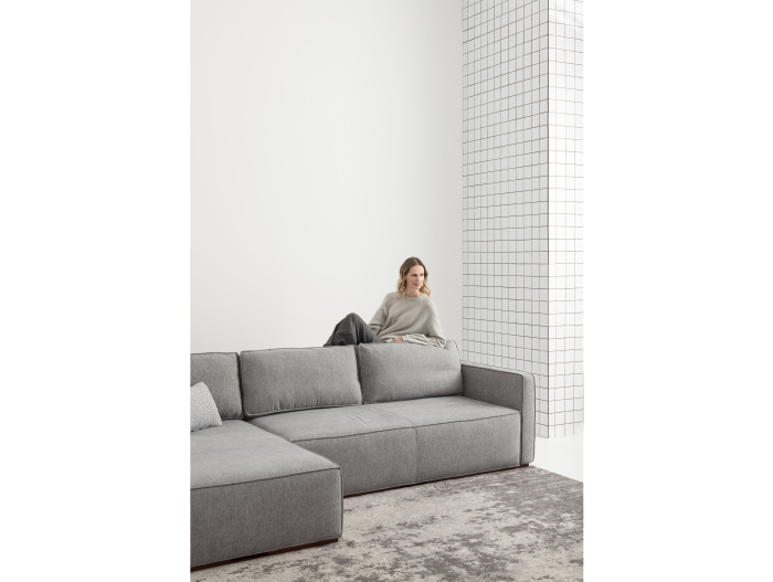 Coltar Extensibil cu Sezlong si Spatiu de Depozitare Esse Personalizabil 309cm Stil Contemporan Cadru Lemn Masiv Tapiterie Stofa [40]