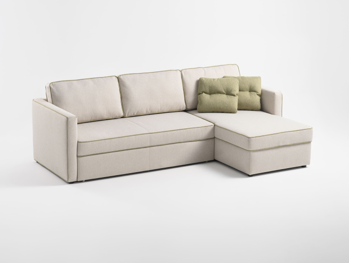 Coltar Extensibil cu Sezlong si Spatiu de Depozitare Mono Personalizabil 230-270cm Stil Contemporan Tapiterie Stofa [3]