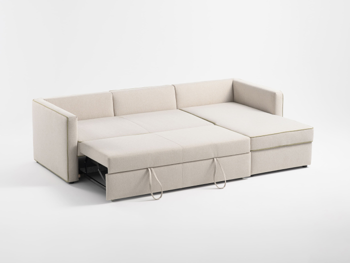 Coltar Extensibil cu Sezlong si Spatiu de Depozitare Mono Personalizabil 230-270cm Stil Contemporan Tapiterie Stofa [8]