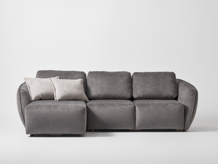 Coltar Extensibil cu Sezlong si Spatiu de Depozitare Moon Personalizabil 270-314cm Stil Contemporan Cadru Lemn Masiv Tapiterie Stofa [17]