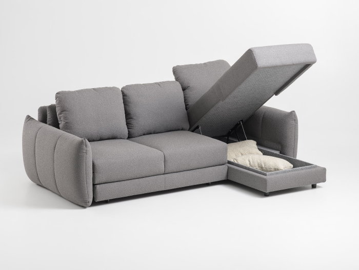 Coltar Extensibil cu Sezlong si Spatiu de Depozitare Muna Personalizabil 260-290cm Stil Contemporan Tapiterie Stofa [6]