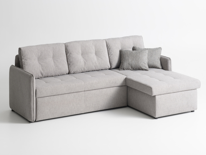 Coltar Extensibil cu Sezlong si Spatiu de Depozitare Stella Personalizabil 250cm Stil Modern Tapiterie Stofa [10]