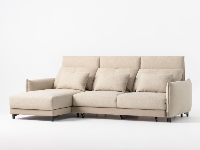 Coltar Extensibil cu Sezlong si Spatiu de Depozitare Tulon Personalizabil 260-290cm Stil Contemporan Tapiterie Stofa [7]