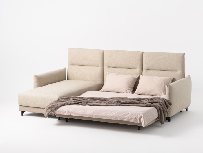 Coltar Extensibil cu Sezlong si Spatiu de Depozitare Tulon Personalizabil 260-290cm Stil Contemporan Tapiterie Stofa [10]