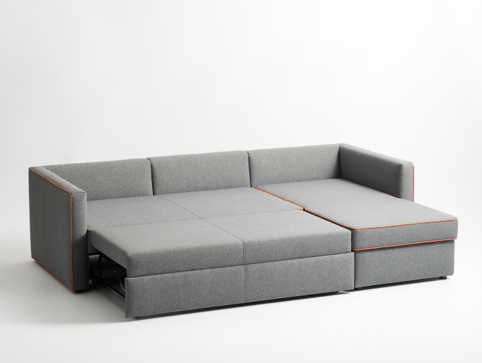 Coltar Extensibil cu Sezlong si Spatiu de Depozitare Mono Personalizabil 230-270cm Stil Contemporan Tapiterie Stofa [8]