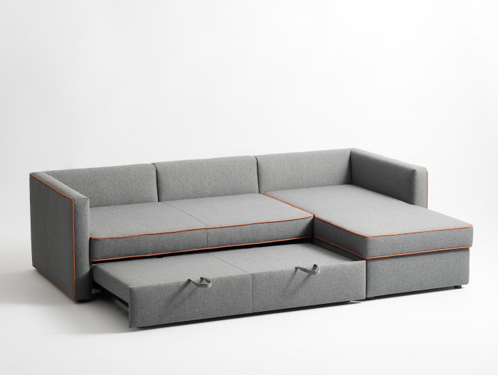Coltar Extensibil cu Sezlong si Spatiu de Depozitare Mono Personalizabil 230-270cm Stil Contemporan Tapiterie Stofa [7]