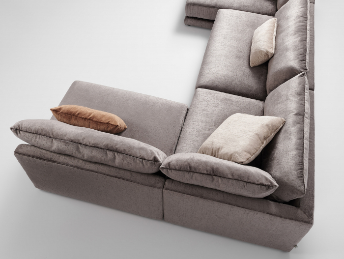 Coltar cu Sezlong Katarina Modular Personalizabil 385x227cm Stil Contemporan Cadru Lemn Masiv Tapiterie Stofa sau Piele [11]