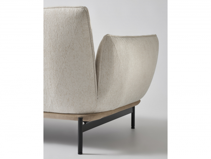 Coltar cu Sezlong Lotus Modular Personalizabil 342cm Stil Contemporan Cadru Lemn Masiv Tapiterie Stofa sau Piele [9]