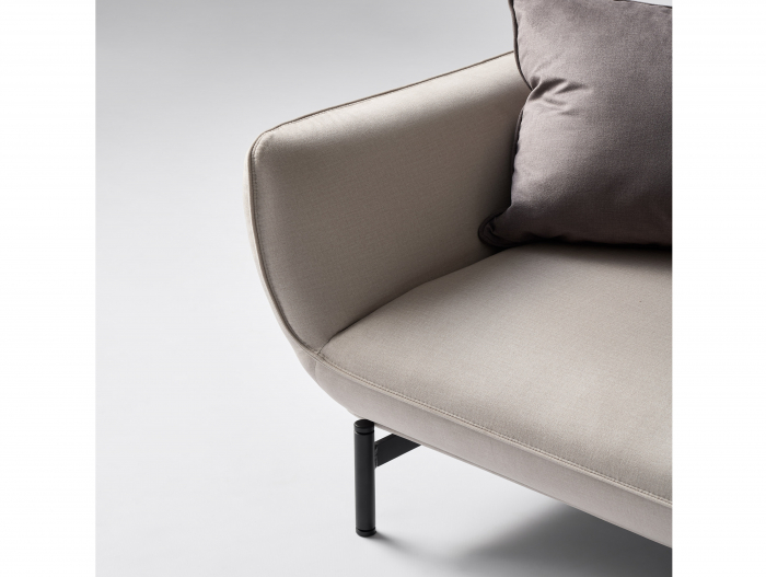 Coltar cu Sezlong Lotus Modular Personalizabil 342cm Stil Contemporan Cadru Lemn Masiv Tapiterie Stofa sau Piele [10]