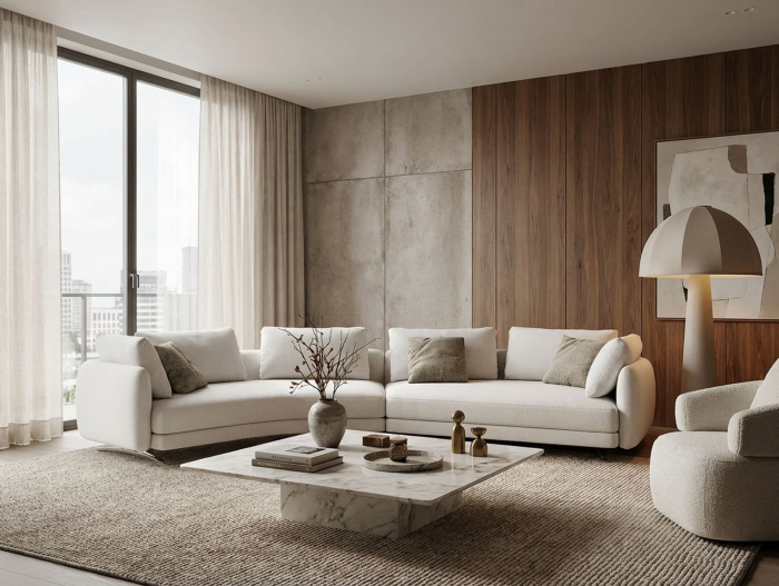 Coltar modular Amalfi, personalizabil, cadru lemn masiv, tapiterie stofa, stil Contemporan [19]