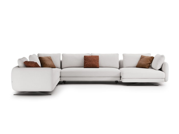 Coltar modular Amalfi, personalizabil, cadru lemn masiv, tapiterie stofa, stil Contemporan [1]