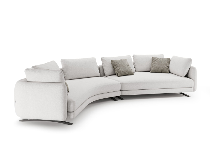 Coltar modular Amalfi, personalizabil, cadru lemn masiv, tapiterie stofa, stil Contemporan [11]