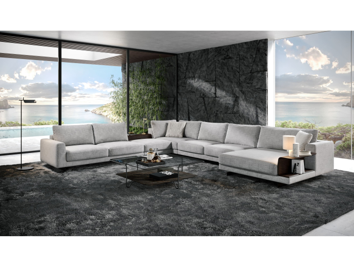 Coltar modular Calypso, personalizabil, cadru lemn masiv, tapiterie stofa, stil Contemporan [12]