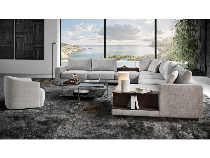 Coltar modular Calypso, personalizabil, cadru lemn masiv, tapiterie stofa, stil Contemporan [14]