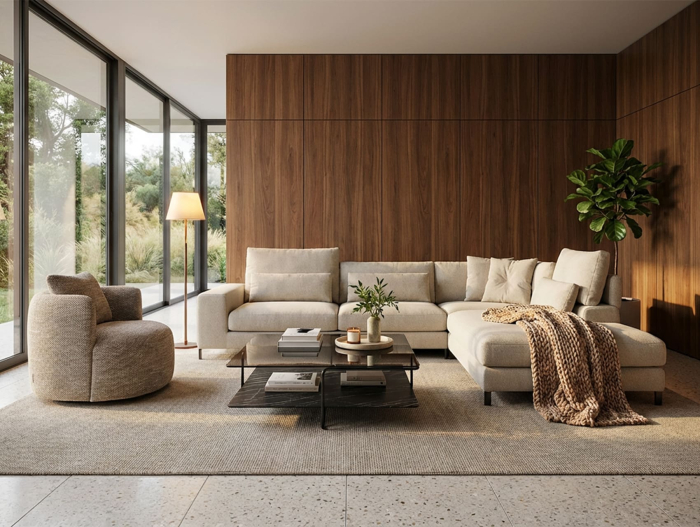 Coltar modular Horizon, personalizabil, cadru lemn masiv, tapiterie stofa, stil Modern [16]