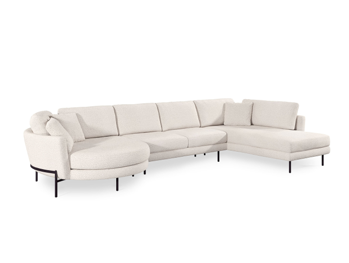 Coltar modular Hudson, personalizabil, cadru lemn masiv, tapiterie stofa, stil Contemporan [4]