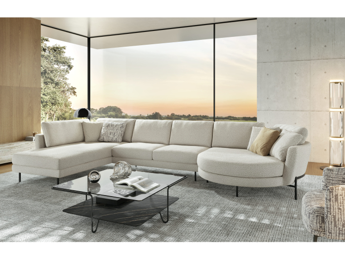 Coltar modular Hudson, personalizabil, cadru lemn masiv, tapiterie stofa, stil Contemporan [9]