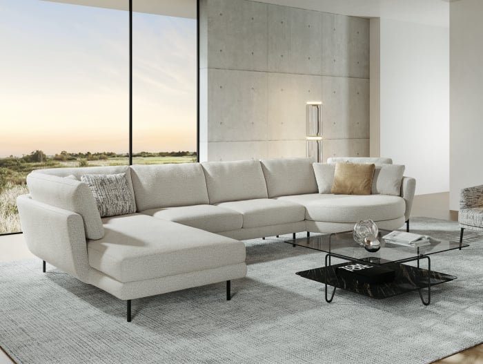 Coltar modular Hudson, personalizabil, cadru lemn masiv, tapiterie stofa, stil Contemporan [11]