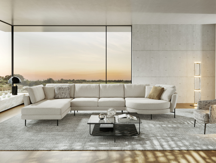 Coltar modular Hudson, personalizabil, cadru lemn masiv, tapiterie stofa, stil Contemporan [16]