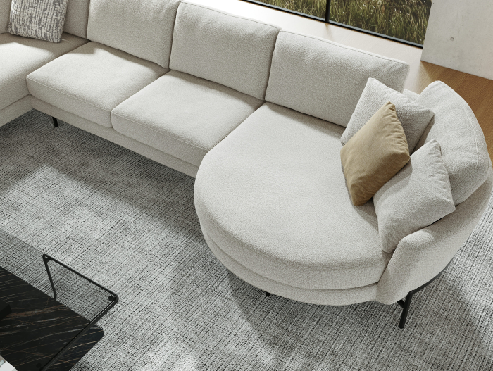 Coltar modular Hudson, personalizabil, cadru lemn masiv, tapiterie stofa, stil Contemporan [6]