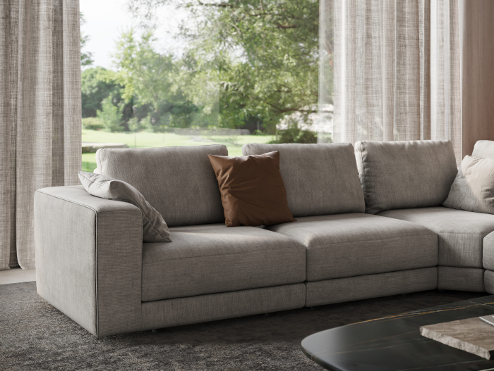 Coltar modular Maxwell, personalizabil, cadru lemn masiv, tapiterie stofa, stil Contemporan [3]