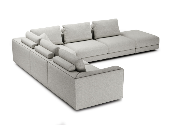 Coltar modular Maxwell, personalizabil, cadru lemn masiv, tapiterie stofa, stil Contemporan [4]