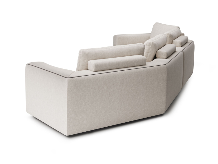 Coltar modular Maxwell, personalizabil, cadru lemn masiv, tapiterie stofa, stil Contemporan [12]