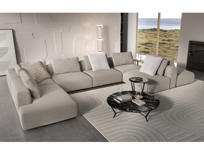 Coltar modular Reverso, personalizabil, cadru lemn masiv, tapiterie stofa, stil Contemporan [12]
