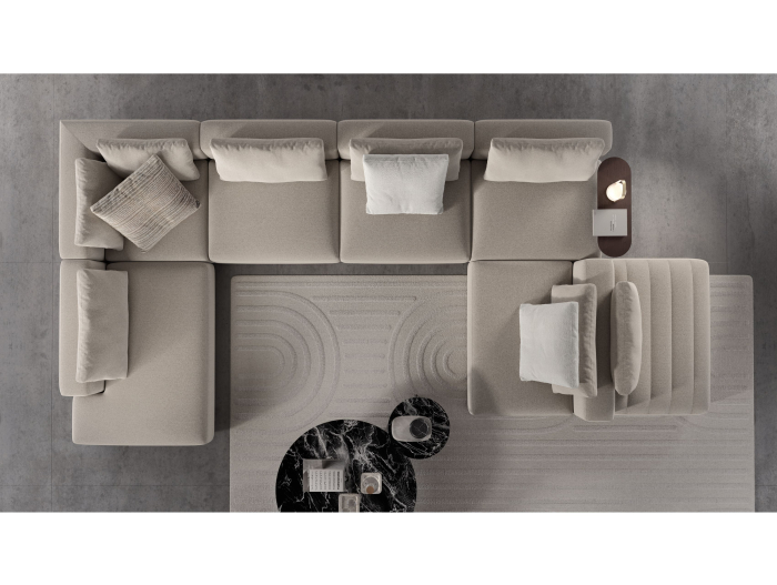 Coltar modular Reverso, personalizabil, cadru lemn masiv, tapiterie stofa, stil Contemporan [5]