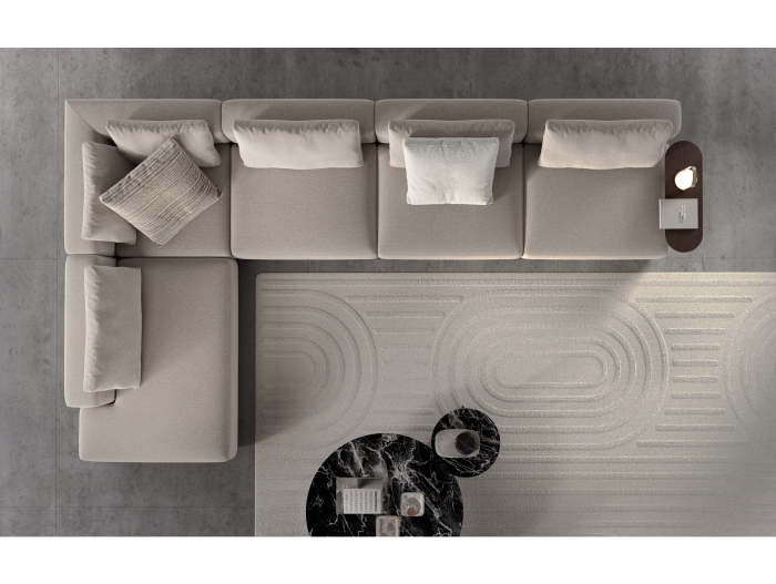 Coltar modular Reverso, personalizabil, cadru lemn masiv, tapiterie stofa, stil Contemporan [14]