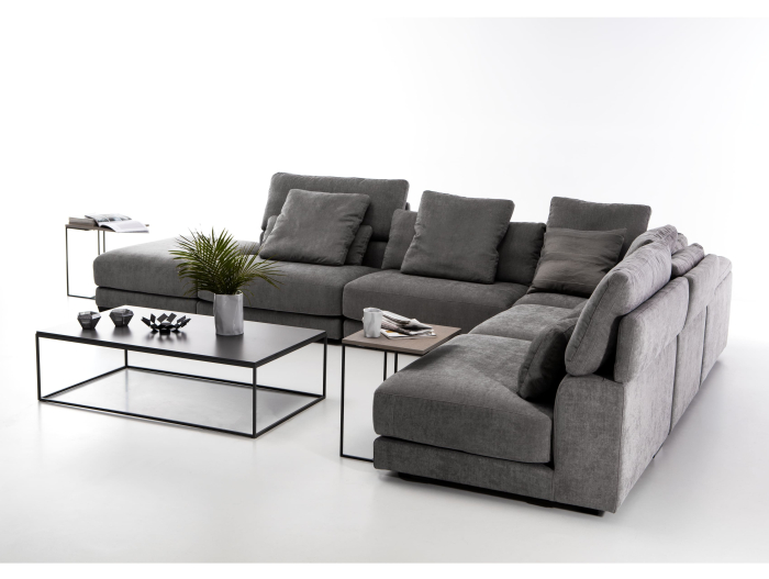 Coltar modular Samoa, personalizabil, cadru lemn masiv, tapiterie stofa, stil Contemporan [6]