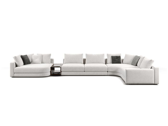Coltar modular Stone, personalizabil, cadru lemn masiv, tapiterie stofa, stil Contemporan [9]