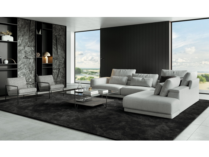 Coltar modular Willow, personalizabil, cadru lemn masiv, tapiterie stofa, stil Contemporan [19]