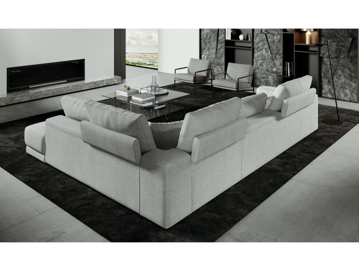 Coltar modular Willow, personalizabil, cadru lemn masiv, tapiterie stofa, stil Contemporan [18]