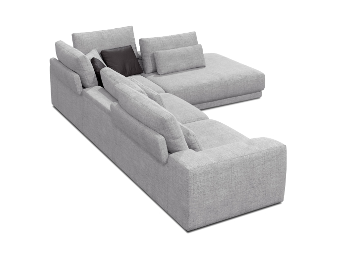 Coltar modular Willow, personalizabil, cadru lemn masiv, tapiterie stofa, stil Contemporan [10]