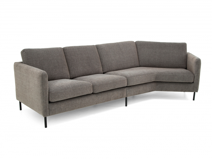 Coltar cu Modul Unghiular Oblic Nordic Modular Personalizabil 257cm Cadru Lemn Masiv Stil Scandinav Tapiterie Stofa sau Piele [3]