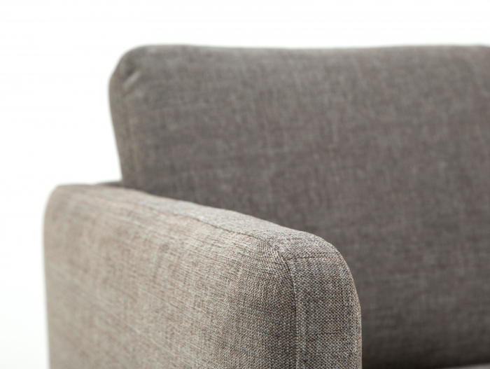 Coltar cu Modul Unghiular Oblic Nordic Modular Personalizabil 257cm Cadru Lemn Masiv Stil Scandinav Tapiterie Stofa sau Piele [4]