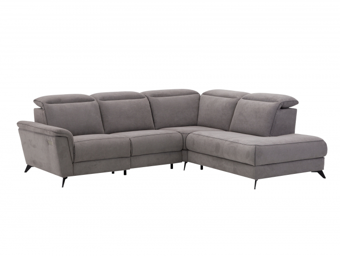Coltar cu Recliner Live Modular Personalizabil 271x249cm Cadru Lemn Masiv Stil Scandinav Tapiterie Stofa sau Piele [2]