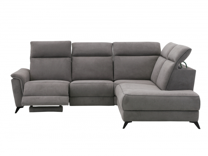 Coltar cu Recliner Live Modular Personalizabil 271x249cm Cadru Lemn Masiv Stil Scandinav Tapiterie Stofa sau Piele [5]