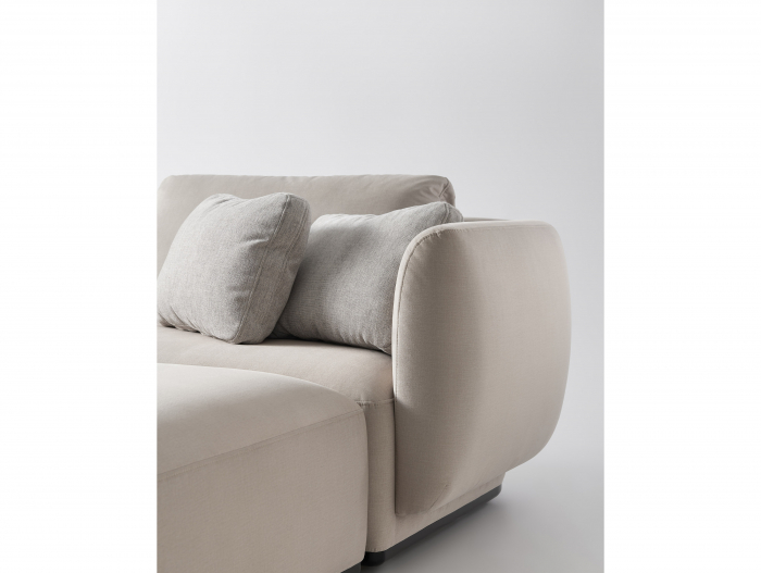 Coltar cu Sezlong Smooth Modular Personalizabil 411x216cm Stil Contemporan Cadru Lemn Masiv Tapiterie Stofa sau Piele [8]